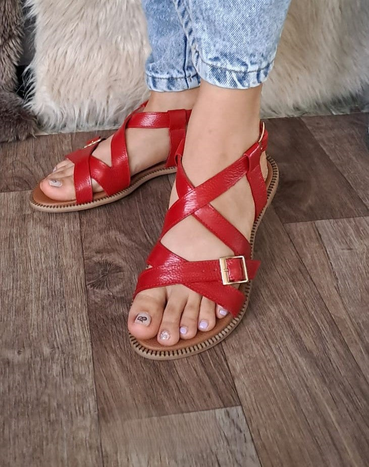 Sandalias en Cuero